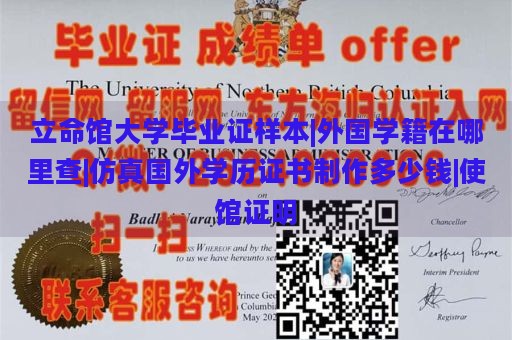 立命馆大学毕业证样本|外国学籍在哪里查|仿真国外学历证书制作多少钱|使馆证明