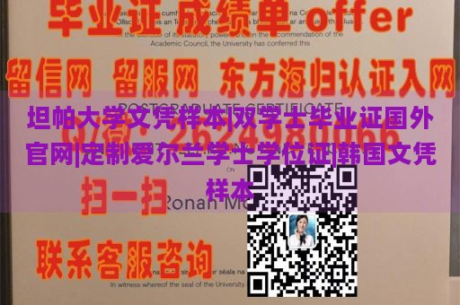 坦帕大学文凭样本|双学士毕业证国外官网|定制爱尔兰学士学位证|韩国文凭样本