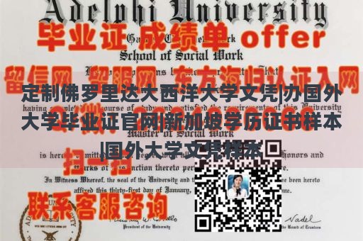 定制佛罗里达大西洋大学文凭|办国外大学毕业证官网|新加坡学历证书样本|国外大学文凭样本