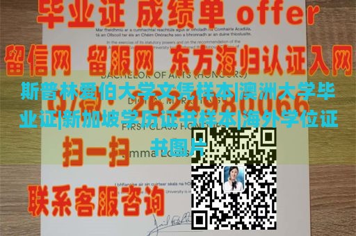 斯普林爱伯大学文凭样本|澳洲大学毕业证|新加坡学历证书样本|海外学位证书图片