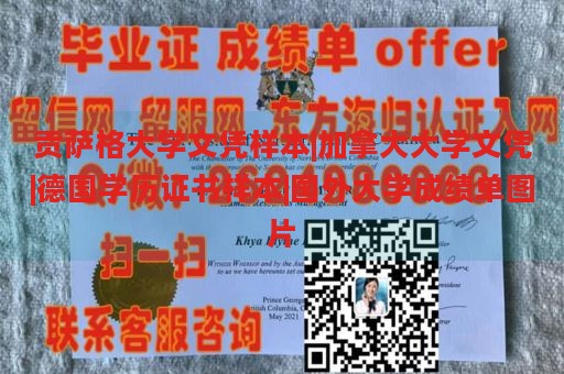 贡萨格大学文凭样本|加拿大大学文凭|德国学历证书样本|国外大学成绩单图片