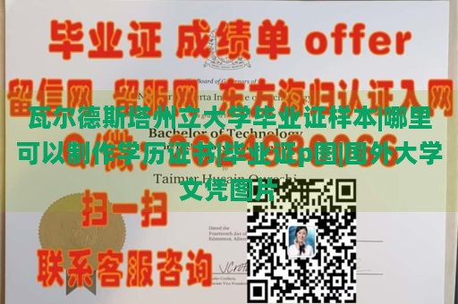 瓦尔德斯塔州立大学毕业证样本|哪里可以制作学历证书|毕业证p图|国外大学文凭图片