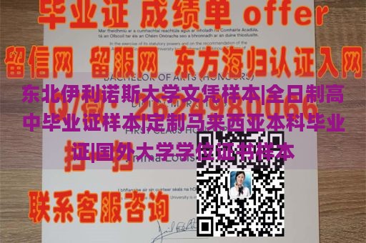 东北伊利诺斯大学文凭样本|全日制高中毕业证样本|定制马来西亚本科毕业证|国外大学学位证书样本