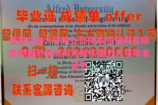 法国兰斯大学毕业证样本|留信网官网查询|国外学历文凭制作|国外大学毕业证书