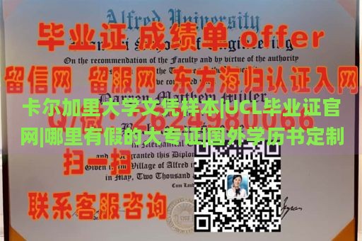 卡尔加里大学文凭样本|UCL毕业证官网|哪里有假的大专证|国外学历书定制